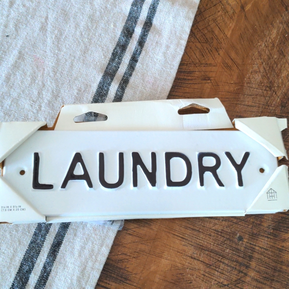 Hearth & Hand Laundry Sign